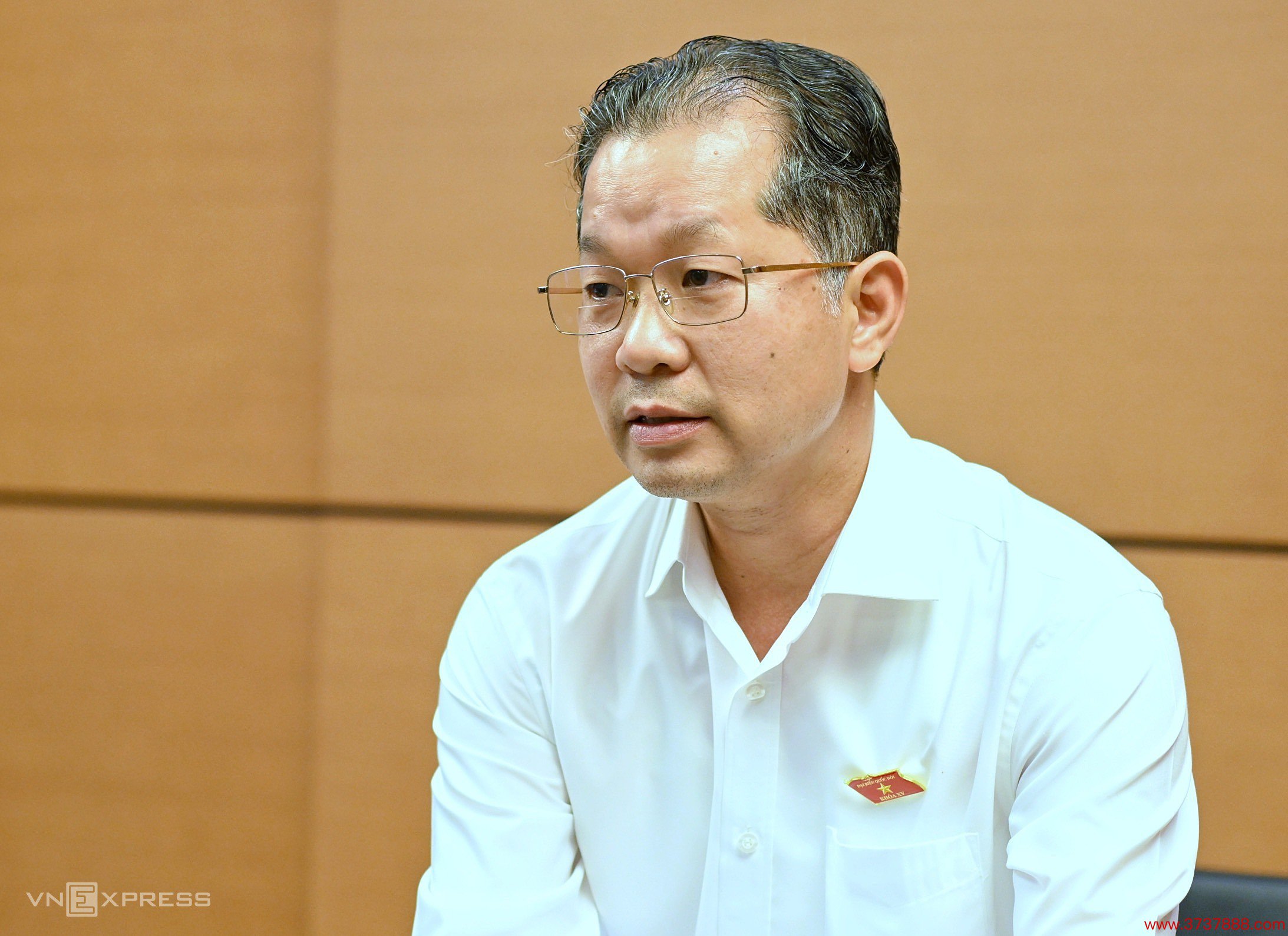 Bí thư Thành ủy Đà Nẵng Nguyễn Văn Quảng nói tại phiên thảo luận tổ chiều 31/5. Ảnh: Media Quốc hội